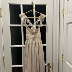 Madewell Pastel Striped Maxi Dress
